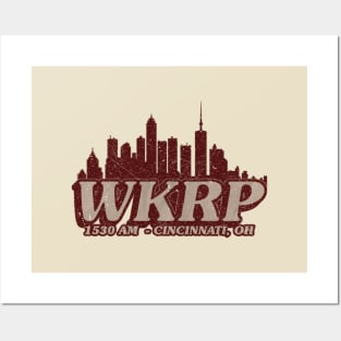 wkrp - city skyline retro Posters and Art